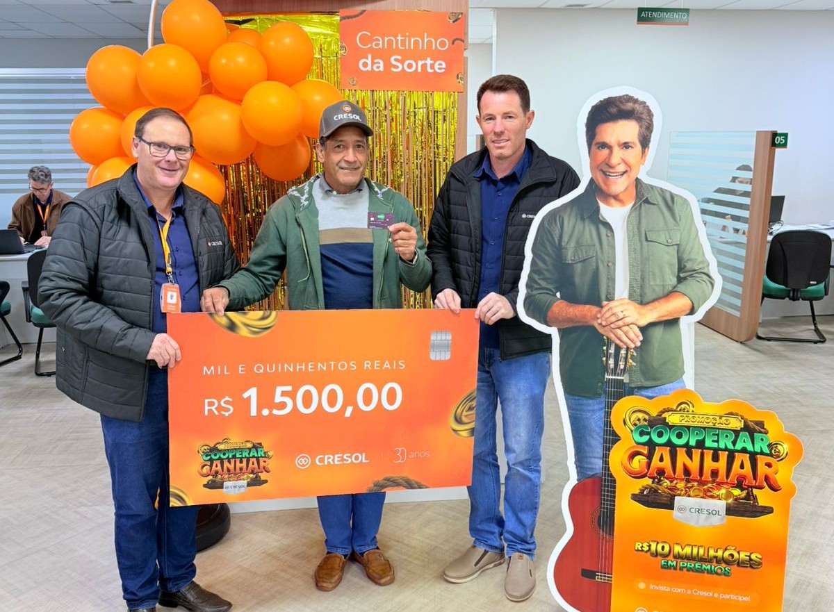 Cresol Raiz: saiba quem são os ganhadores do segundo sorteio da campanha ‘Cooperar é Ganhar”