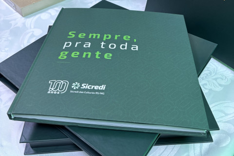 Sicredi das Culturas RS/MG lança livro histórico em comemoração ao seu centenário