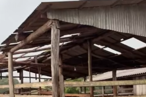 Temporal causa estragos em Catuípe