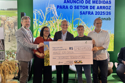 Expointer: Conab anuncia R$ 300 milhões para apoiar produtores de arroz